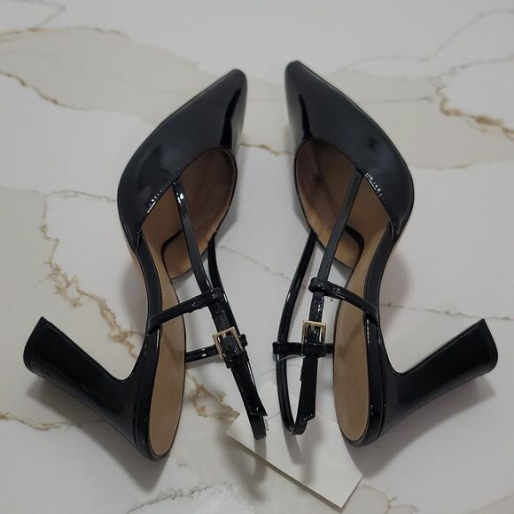 BRAND NEW H&M BLOCK HEEL POINTED TOE SLINGBACK PUMP - Picture 14 of 15